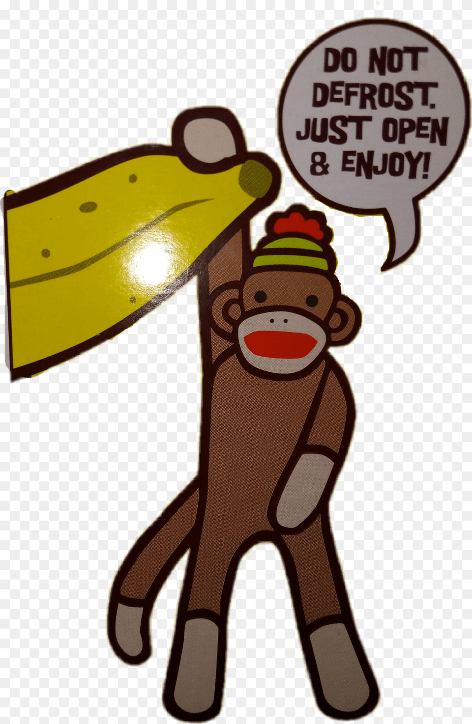 Funny Monkey Cartoon, Sticker, Produce, Plant, Fruit Free Png