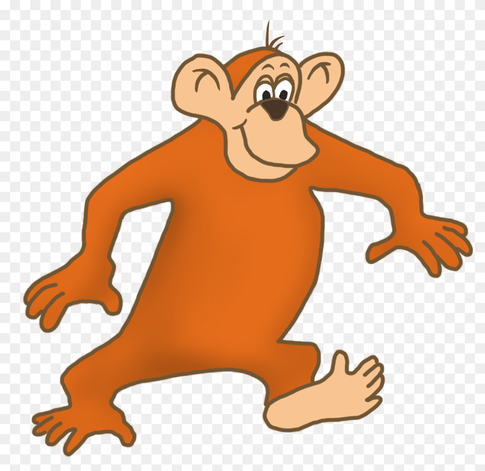 Funny Monkey Drawings, Baby, Person, Cartoon, Animal Free Png