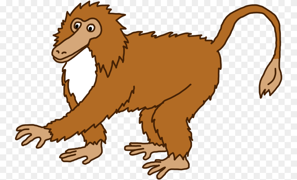 Funny Monkey Hairy Monkey Clipart, Animal, Mammal, Wildlife, Baboon Free Transparent Png