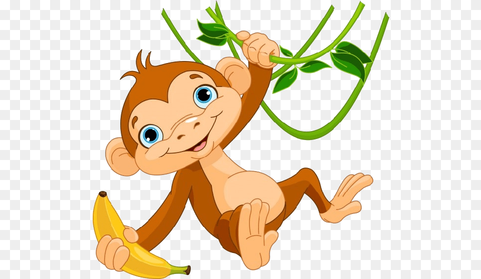 Funny Monkey Images Rolling Buddies Monkey Large, Banana, Food, Fruit, Plant Png