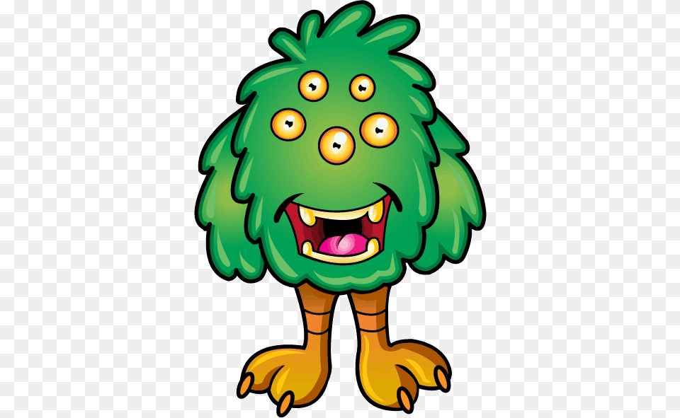 Funny Monster Clipart Monsters With 5 Eyes, Green, Dynamite, Weapon Png