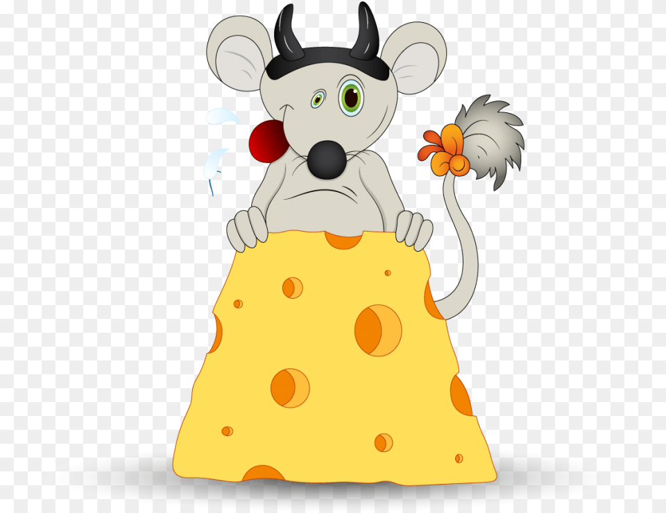 Funny Mouse With Cheese Cartoon, Baby, Person, Plant, Pineapple Free Png