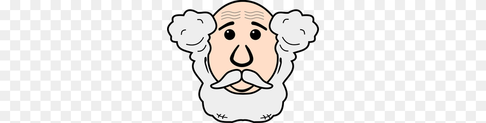 Funny Old Man Clipart, Face, Head, Person, Mustache Free Png Download