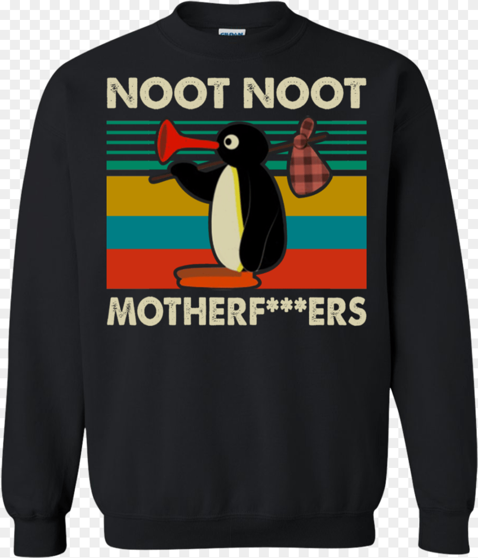 Funny Pingu Noot Motherfucker Vintage Shirts Brooklyn Nine Nine Sweatshirt, Animal, Bird, Clothing, Knitwear Free Transparent Png