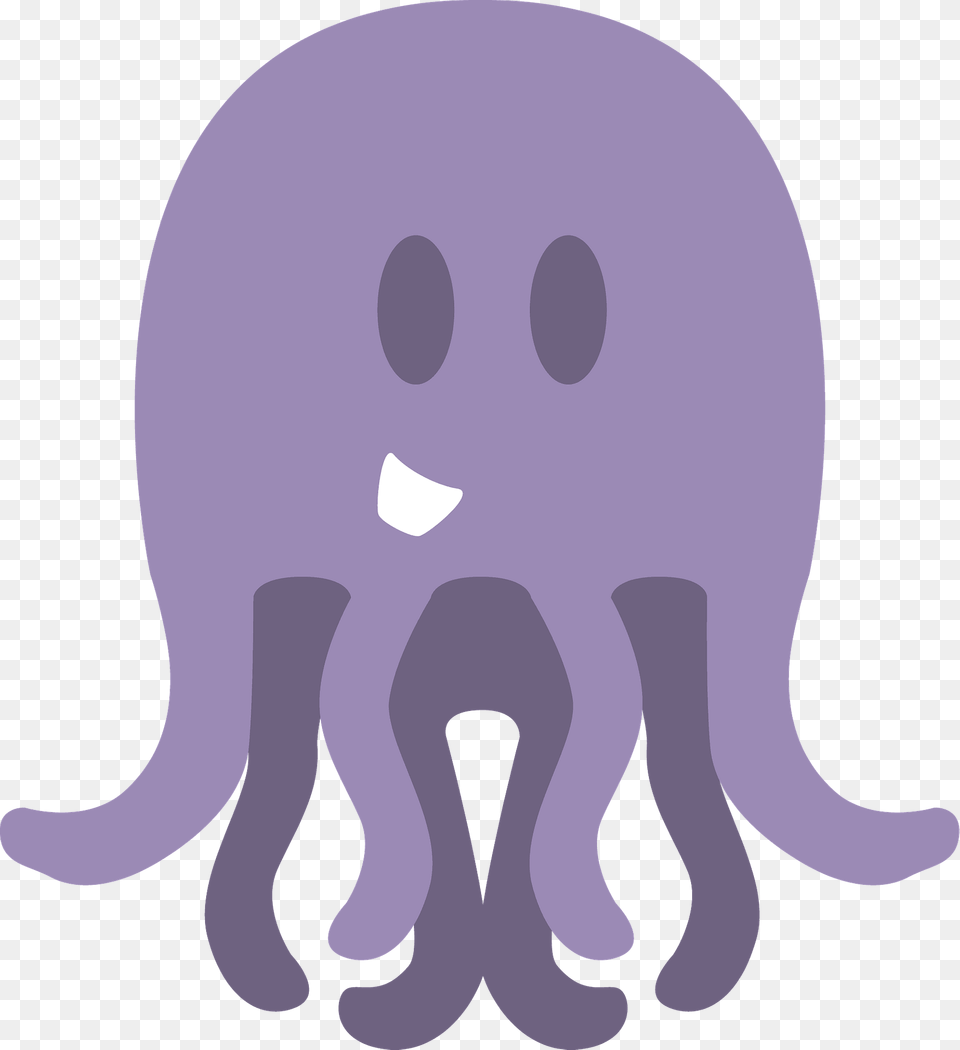 Funny Purple Octopus Clipart, Animal, Sea Life, Mammal, Baby Png Image