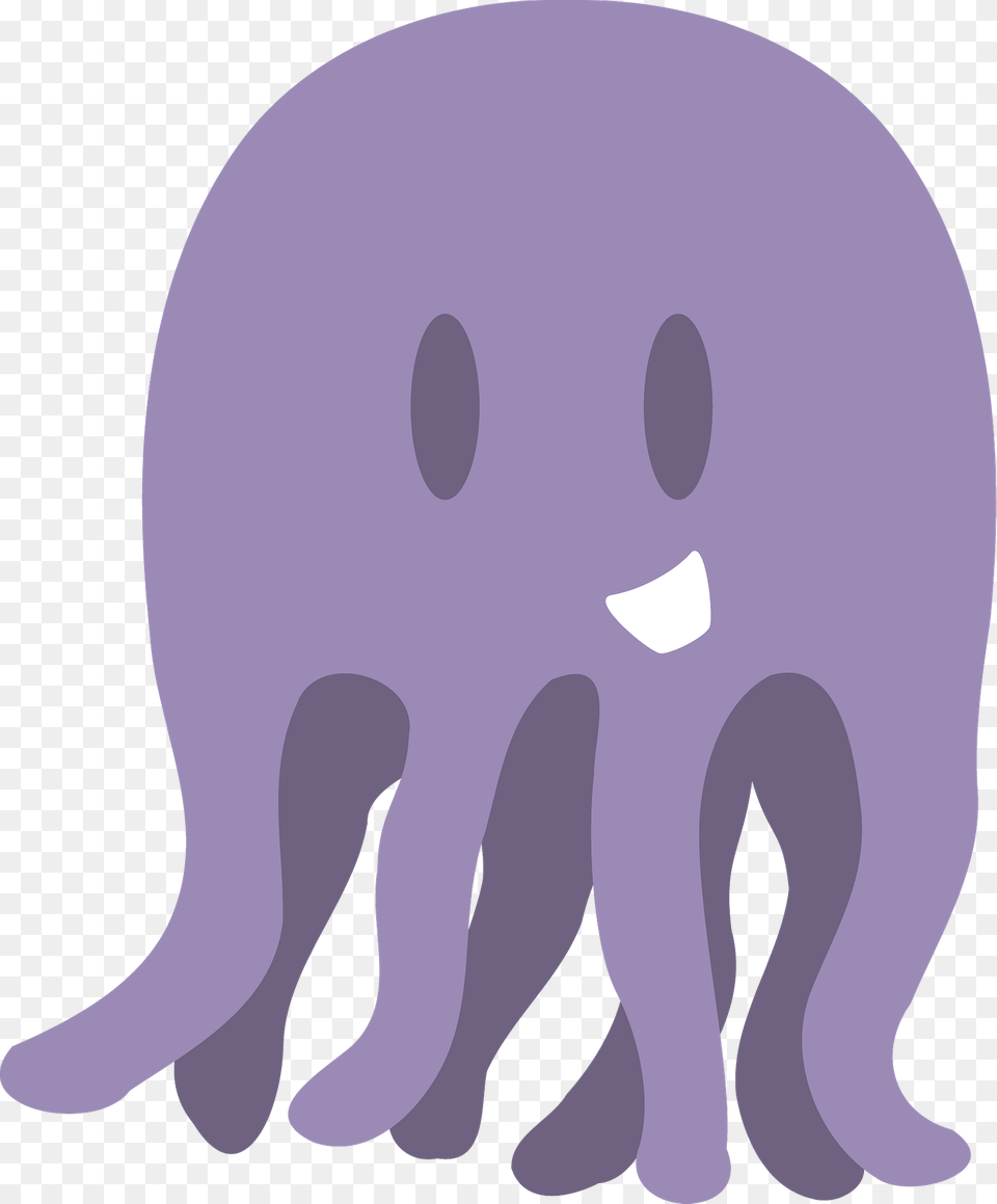 Funny Purple Octopus Clipart, Animal, Mammal, Wildlife, Elephant Free Png Download