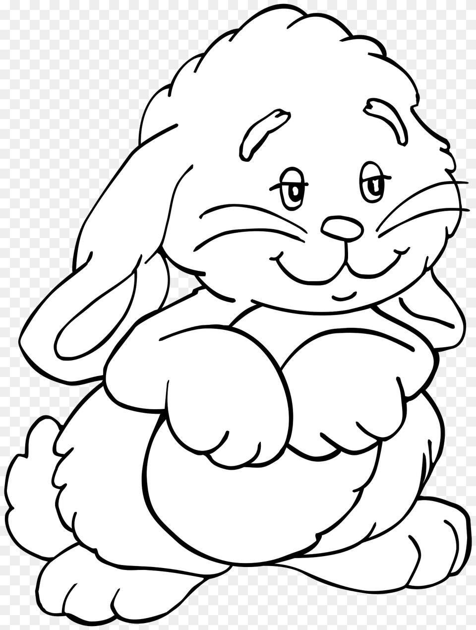 Funny Rabbit Clipart, Baby, Person, Face, Head Png Image