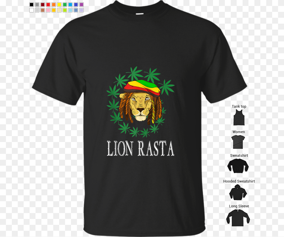 Funny Rasta Lion Reggae Lion Gift Tank Top T Shirt, Clothing, T-shirt, Baby, Person Png