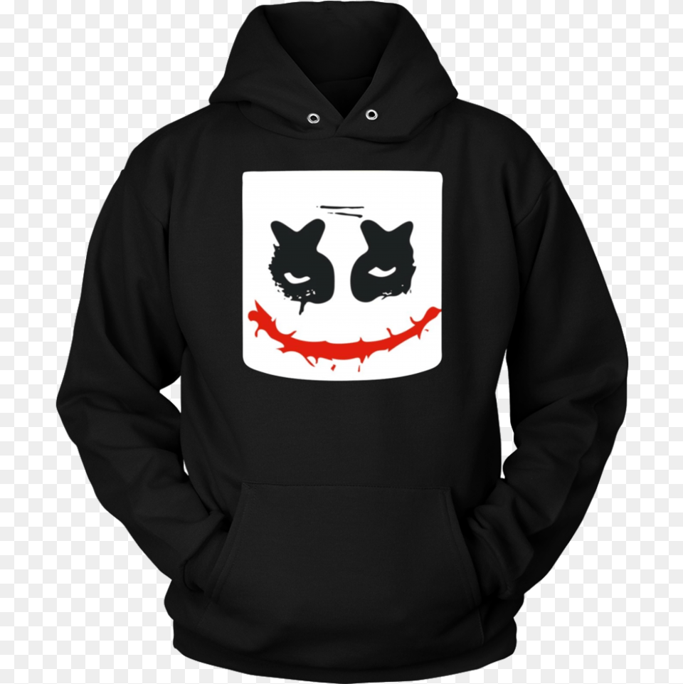 Funny Scary Joker Face Halloween Costume Unisex T Shirt Black Power Hoodies, Sweatshirt, Sweater, Knitwear, Hoodie Free Png Download