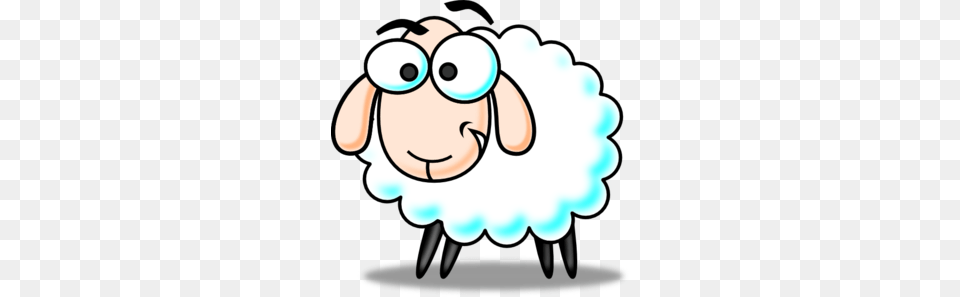 Funny Sheep Clip Art Blog Sheep Sheep Cartoon, Livestock, Animal, Mammal Free Png Download