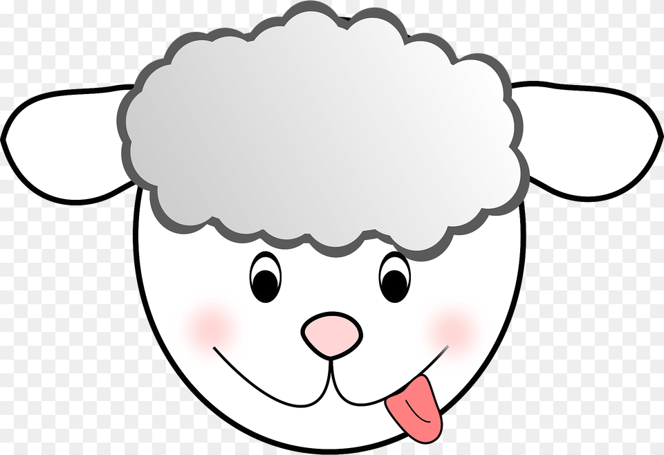 Funny Sheep Face Clipart, Livestock, Head, Person, Baby Free Png Download