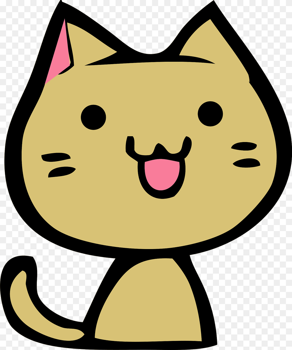 Funny Smiling Cat Clipart, Plush, Toy, Baby, Person Png Image