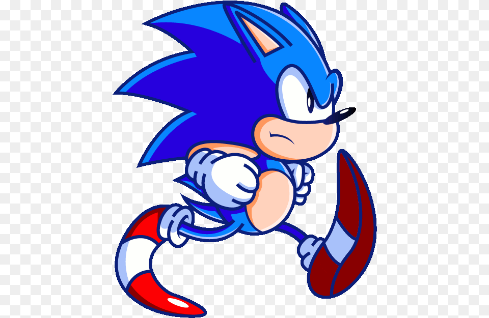 Funny Sonic Running Gif, Electronics, Hardware, Baby, Person Free Png Download