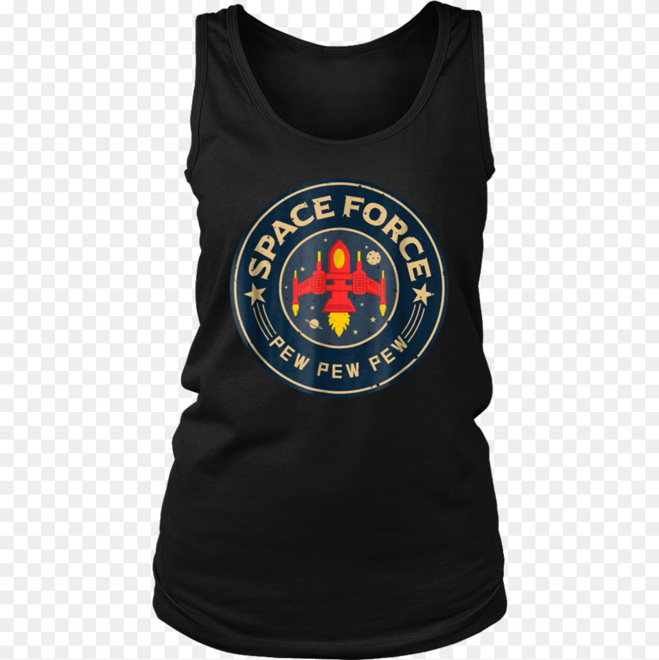 Funny Space Force 8 Bit Retro Game Style Spaceship Active Tank, Clothing, Tank Top, T-shirt, Adult Free Png Download