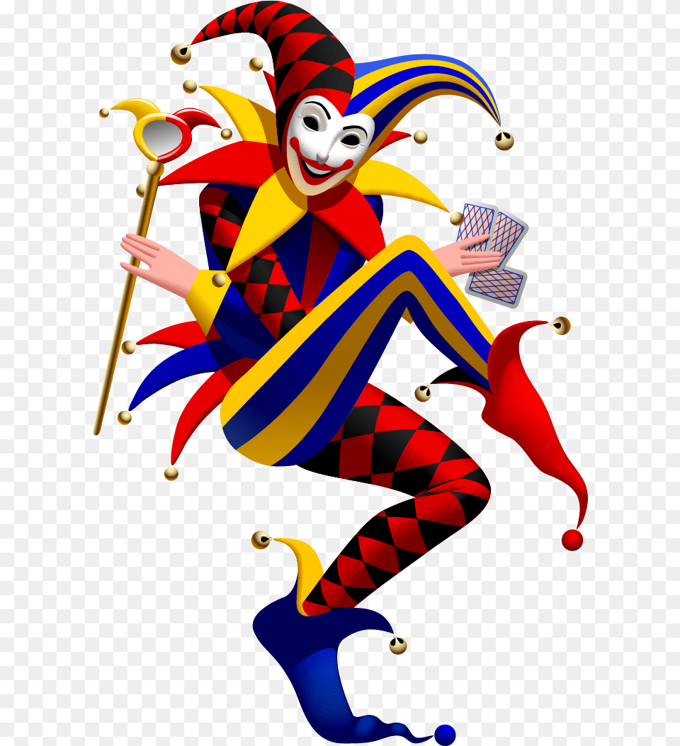 Funny Spades Clown Joker Vector Suit Playing Clipart Playing Card Joker, Performer, Person, Baby, Face Free Png Download