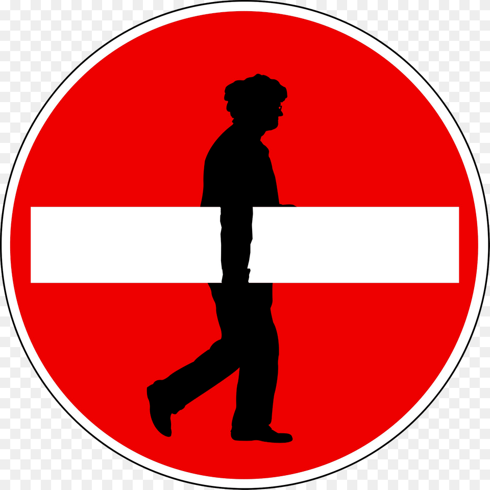 Funny Stop Sign Clipart, Symbol, Adult, Male, Man Png