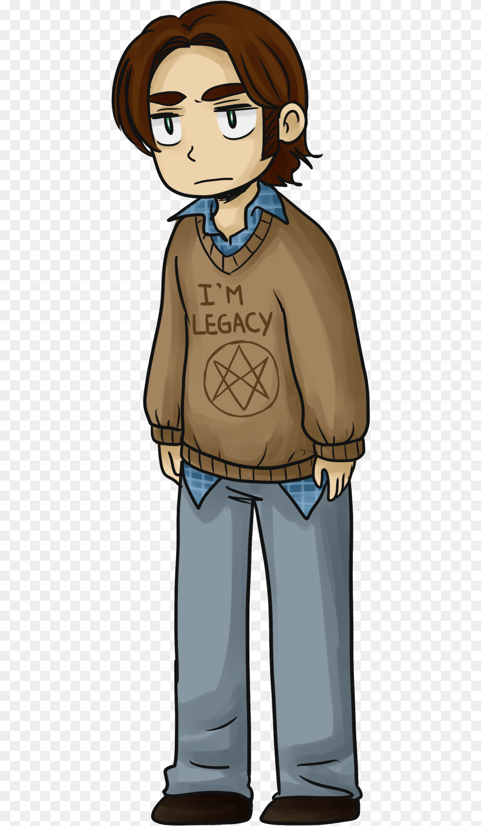 Funny Supernatural Castiel Dean Sam Winchester Hellredsky Castiel, Clothing, Pants, Book, Comics Free Transparent Png