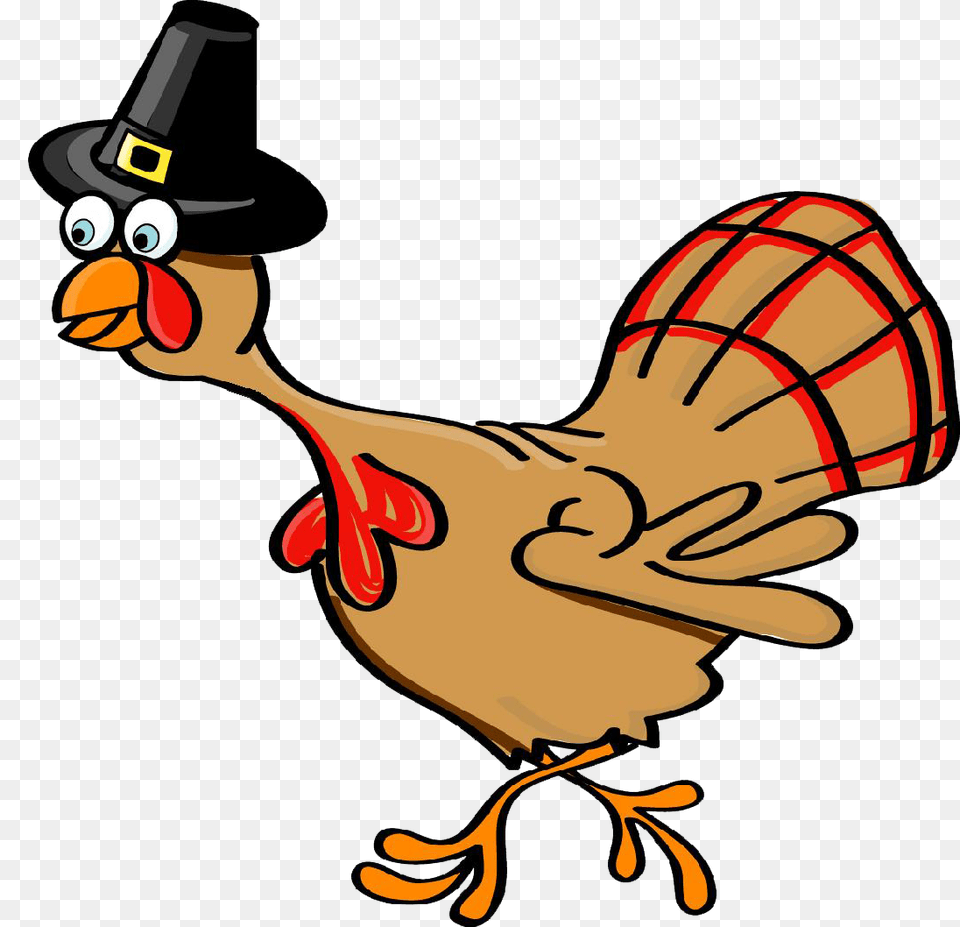 Funny Turkey Clipart Image Group, Hat, Clothing, Animal, Hen Free Png