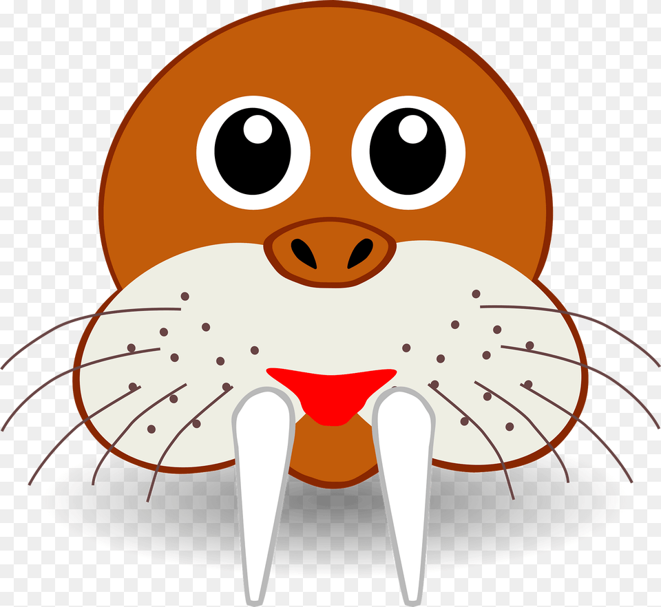 Funny Walrus Face Clipart, Animal, Sea Life, Cutlery, Fork Free Png Download