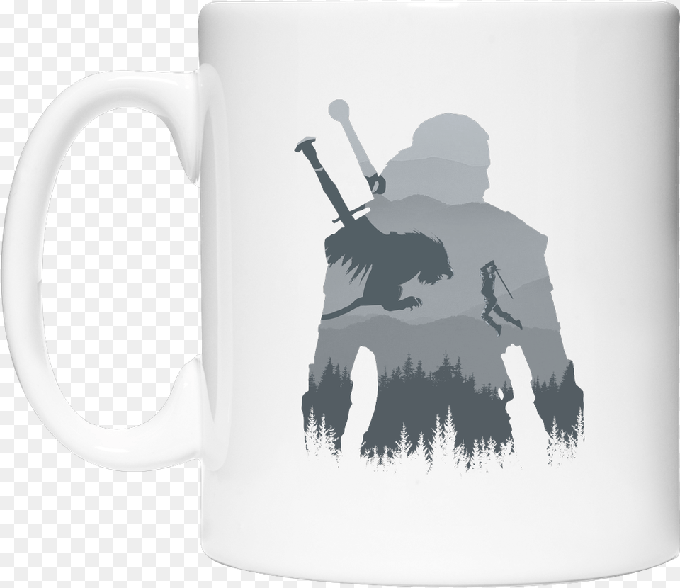 Funny Witcher Shirts, Cup, Person, Adult, Male Png Image