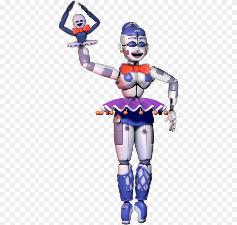 Funtime Ballora Fnaf Sister Location Withered Ballora, Baby, Person, Face, Head Png Image