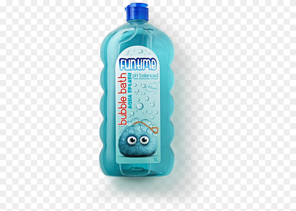 Funtime Bubble Bath Aqua Splash Plastic Bottle, Shampoo, Water Bottle Free Png