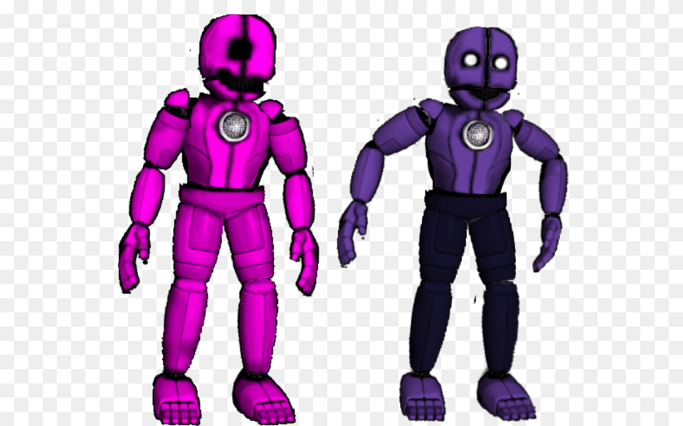Funtime Classic Pink Guy And Funtime Classical Mini Gam, Purple, Robot, Baby, Person Png Image