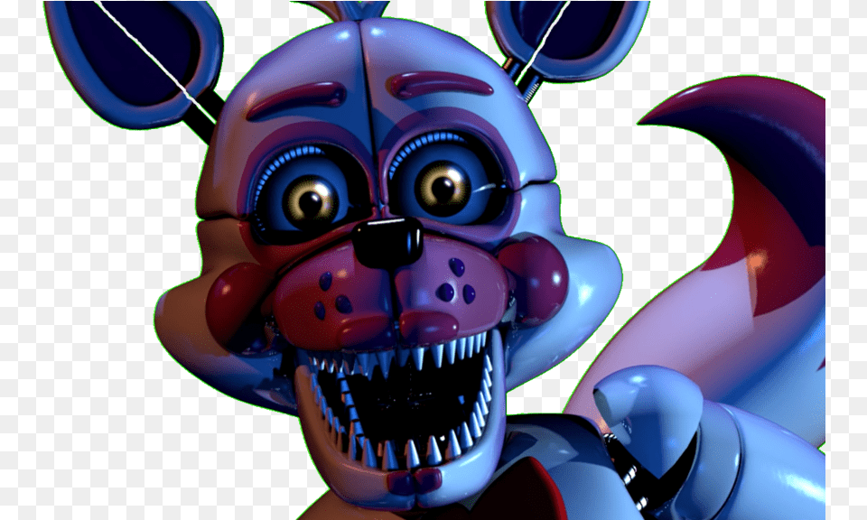 Funtime Foxy Custom Night Jumpscare Gif By Fnaf Sister Location Funtime Foxy Jumpscare, Art, Graphics, Baby, Person Png Image