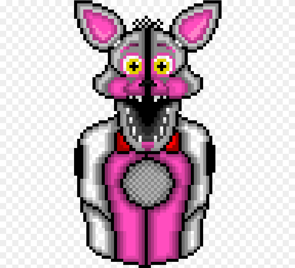 Funtime Foxy Pixel Art, Robot, Dynamite, Weapon Free Png