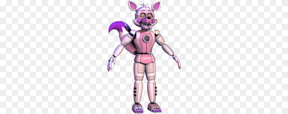 Funtime Foxy Purple Five Nights At Freddy39s Lolbit, Robot, Baby, Person Free Png Download