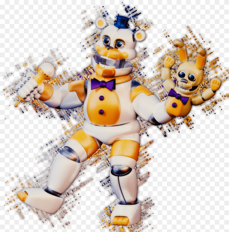 Funtime Fredbear Fnaf Fan Made Fredbear, Robot, Baby, Person Free Png