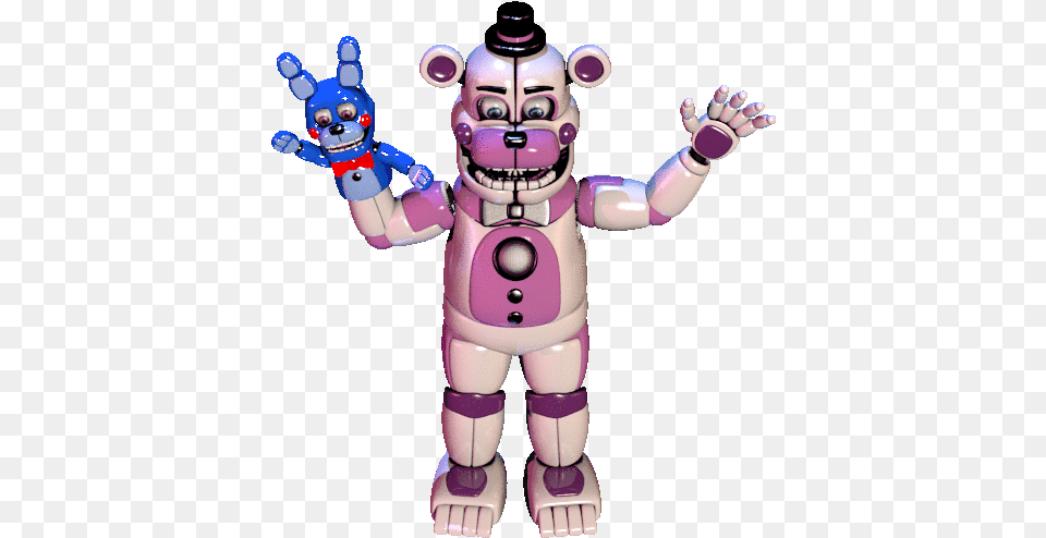 Funtime Freddy And Bon Funtime Freddy Stage Animation, Robot, Baby, Person Png Image