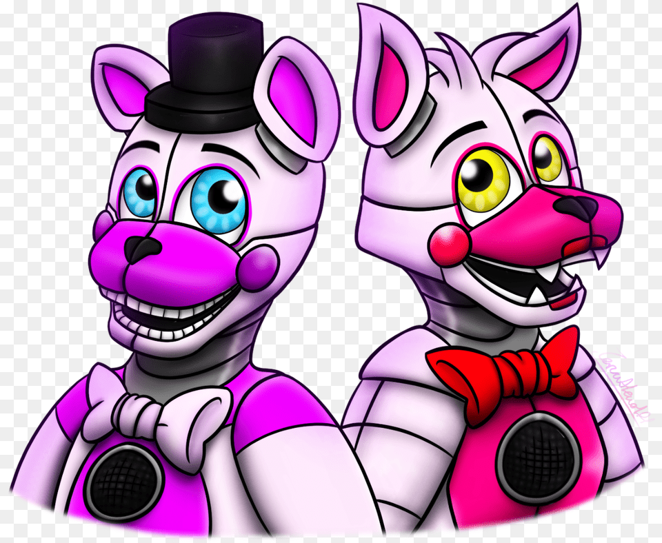 Funtime Freddy Foxy Fnaf Fnaf Sister Location Funtime Foxy, Purple, Book, Comics, Publication Png Image