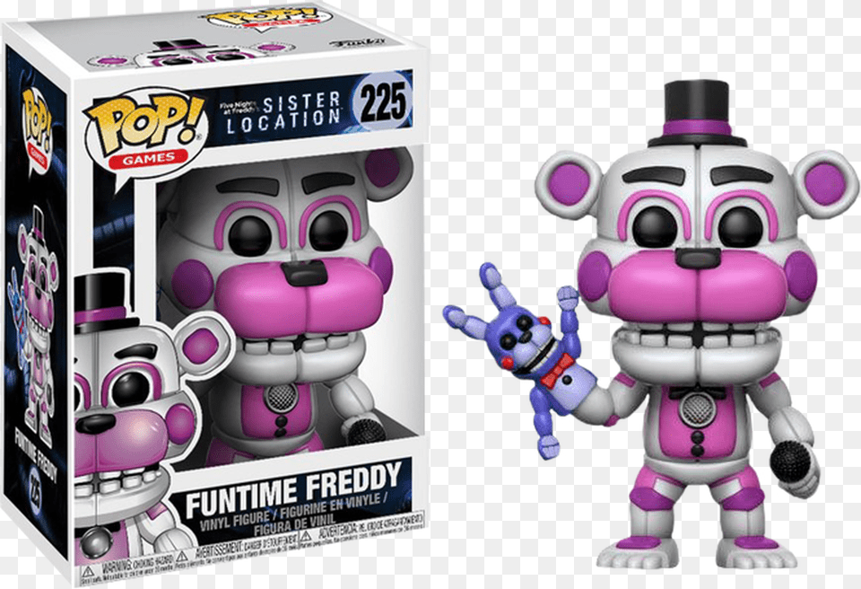 Funtime Freddy Pop Figure, Robot, Toy Free Png Download