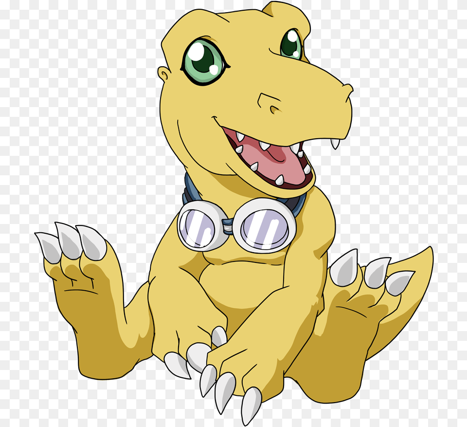 Fur Affinity Dot Agumon Wearing Goggles, Baby, Electronics, Hardware, Person Free Png Download