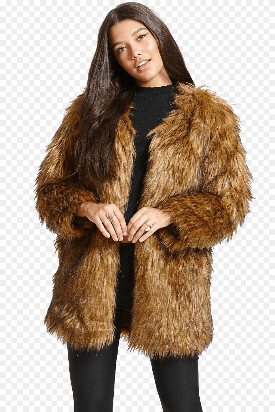 Fur Coat, Adult, Clothing, Female, Person Png