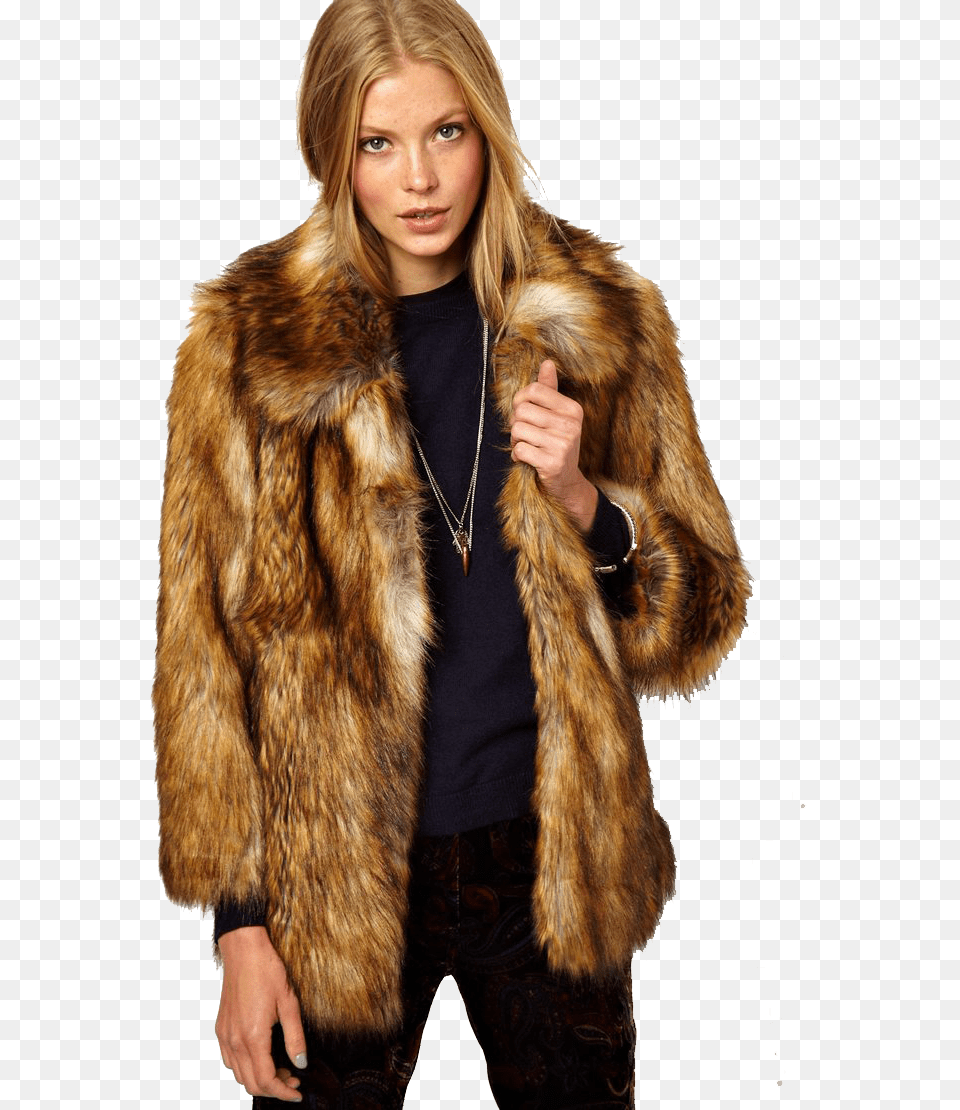 Fur Coat, Clothing, Adult, Person, Female Png