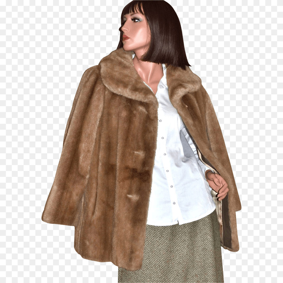 Fur Coat, Clothing, Cape Png Image