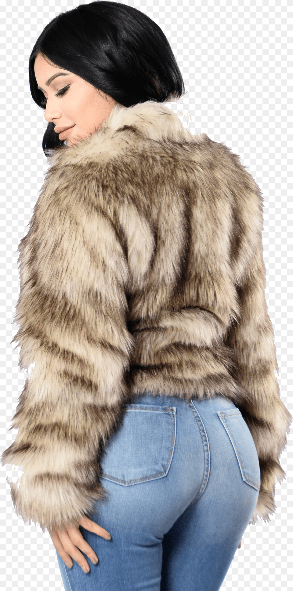 Fur Coat Fashion Nova Fernanda Fur Coat, Advertisement, Poster, Adult, Bride Free Png Download