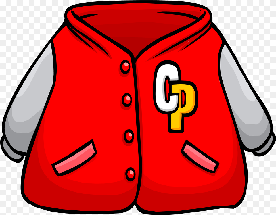 Fur Coat Club Penguin Jacket Club Penguin Letterman Jacket, Clothing, Vest, Shirt, Lifejacket Png Image