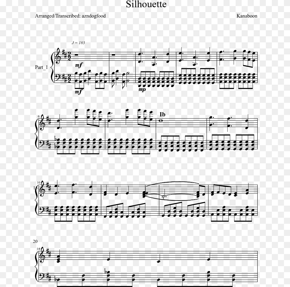 Fur Elise Beethoven Flute Sheet Music, Gray Free Png
