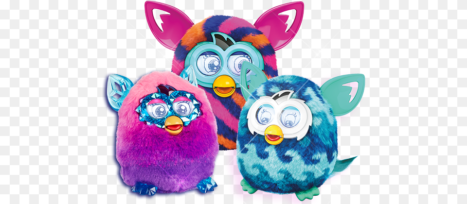 Furby Boom Cubes Furby Boom Crystal Series Pink To Purple, Plush, Toy Png