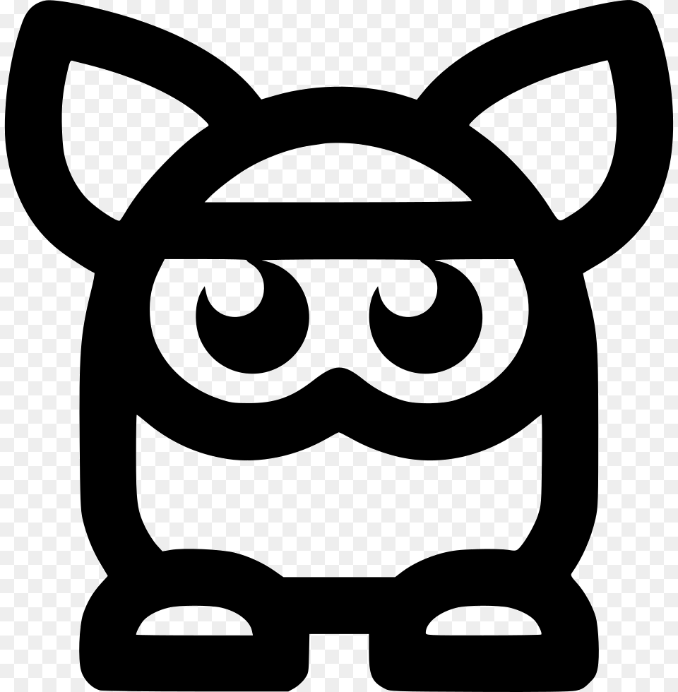 Furby Comments Furby Icon, Stencil, Sticker, Animal, Canine Free Transparent Png