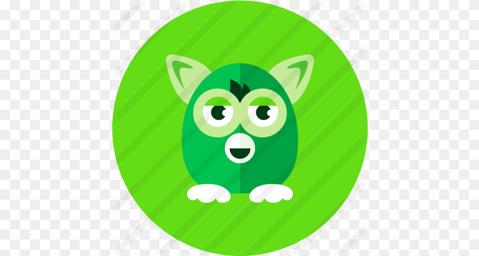 Furby Gaming Icons Cartoon, Green, Disk Free Transparent Png
