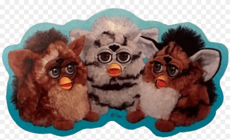 Furby Furbys Vintage Sticker, Toy, Plush, Poultry, Animal Free Png