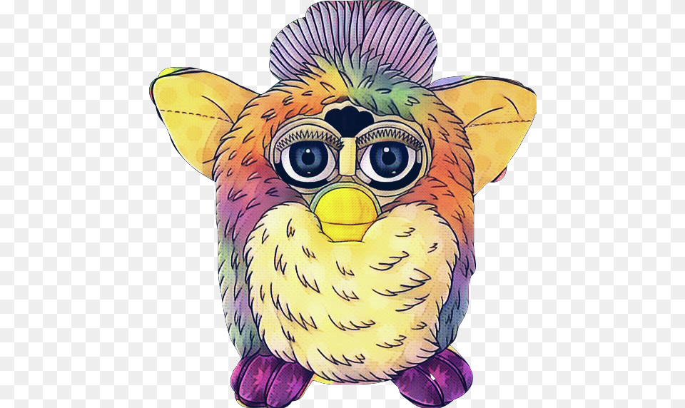 Furby Sticker Freetoedit Myedit Cute Furry Childhood Furby, Art, Baby, Person, Drawing Free Png Download