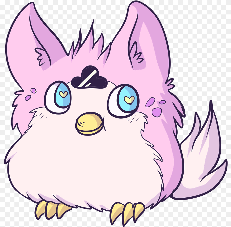 Furby Sticker I Designed For My Patrons Uwu Cartoon, Purple, Art, Baby, Person Png