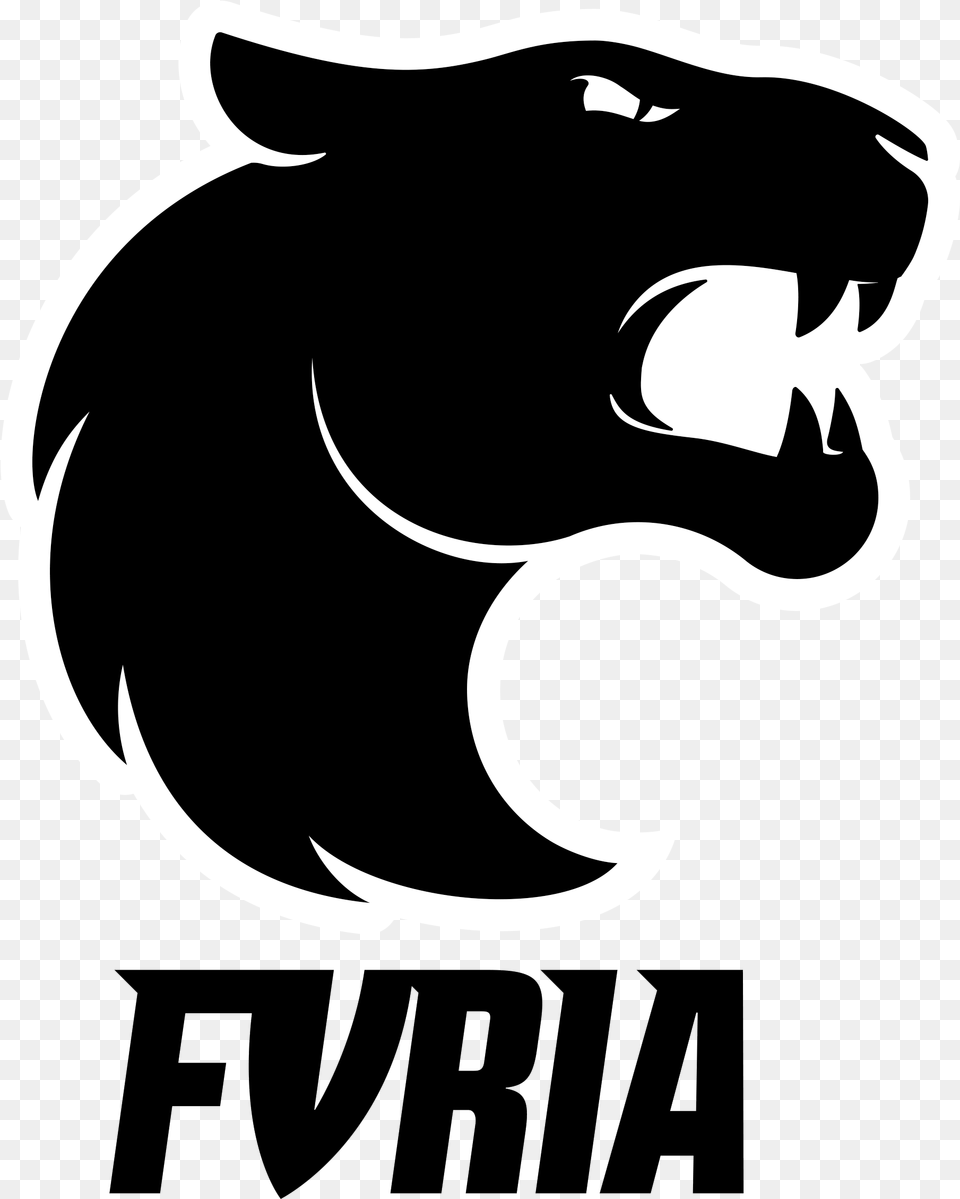 Furia Esports Logo, Stencil, Animal, Fish, Sea Life Free Png Download