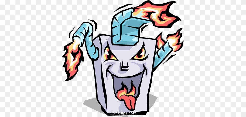 Furnace Royalty Vector Clip Art Illustration, Person, Light Free Png