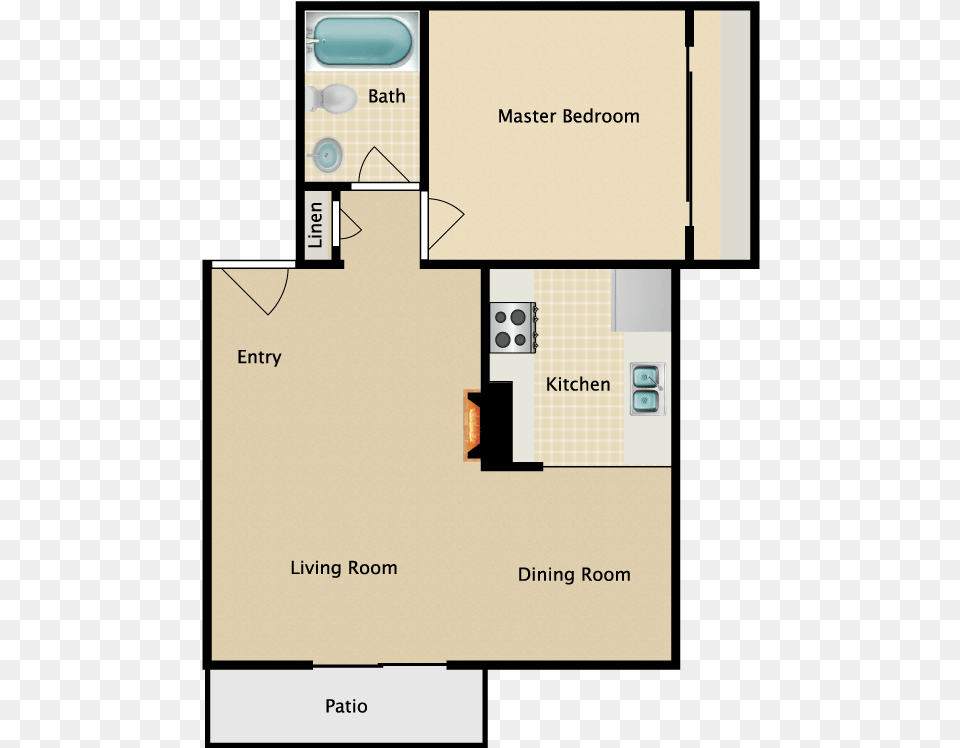 Furnish This Floor Plan Montgomery White Oak Apartment Floor Plans, Diagram, Floor Plan Free Png Download